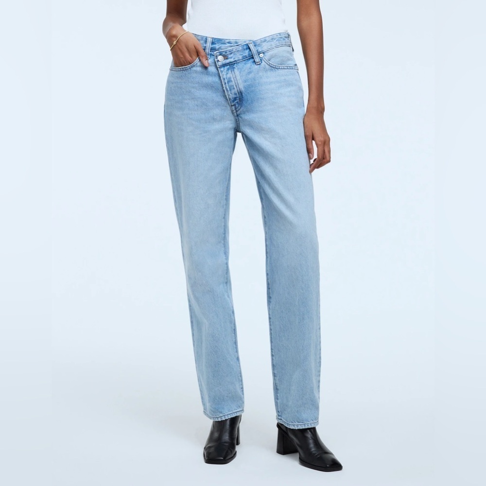 Madewell Low-Slung Straight Jeans - Light Wash - Size 24